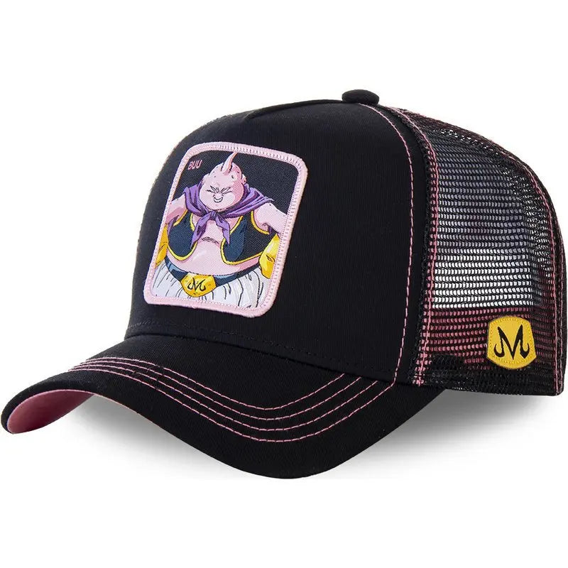 Dragon Ball Styles Anime Son Goku Bomuld Ny baseballkasket til mænd og kvinder Hip Hop Far Justerbar mesh-kasket Trucker-kasket