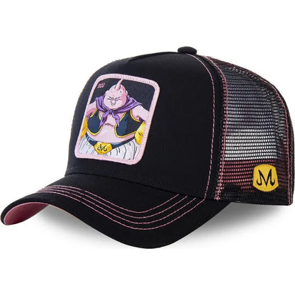 Dragon Ball Styles Anime Son Goku Bomuld Ny baseballkasket til mænd og kvinder Hip Hop Far Justerbar mesh-kasket Trucker-kasket