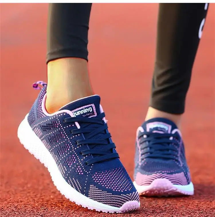 Damen-Flache Schuhe, Schnürschuhe, Freizeitsneaker, Damenschuhe, weiche Zapatos Mujer, große Größen
