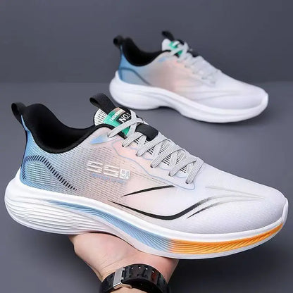 Breathable Mesh Men's Lightweight Casual Sneakers Non-Slip Soft Sole Running Shoes for Spring and Summer