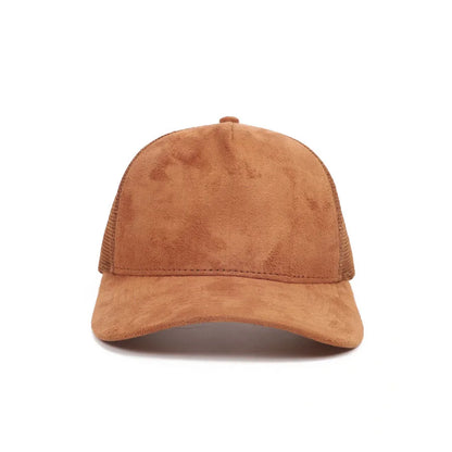 1 Piece Baseball Cap Men 5 panel Mesh Suede Trucker Hat Womren Spring Summer Outdoor Sports Hats Women Solid Color gorros