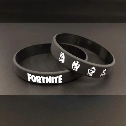 1 piece Red Black Blank Fitness Fortnite Wristband Gift Men's Women's Children's Rubber Silicone Bracelet For Man Wholesale