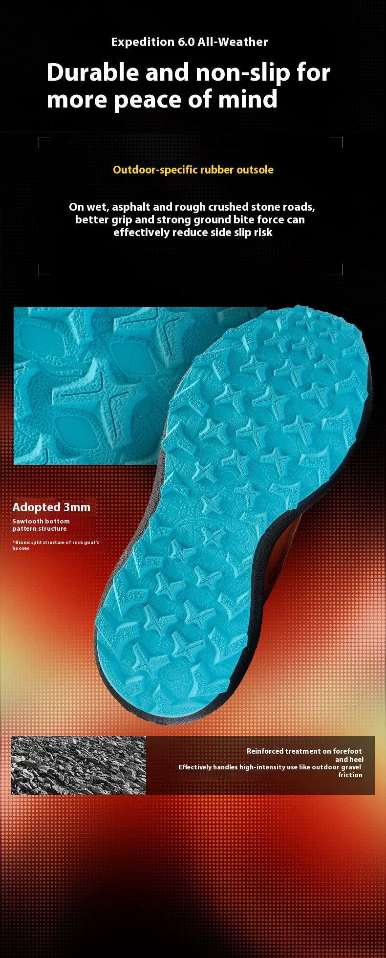 BMAI Outdoor Men's Sports Shoes Breathable Men Sneakers Lightweight Mountain Running Shoes for Men Cushion Trail Jogging Sneakers