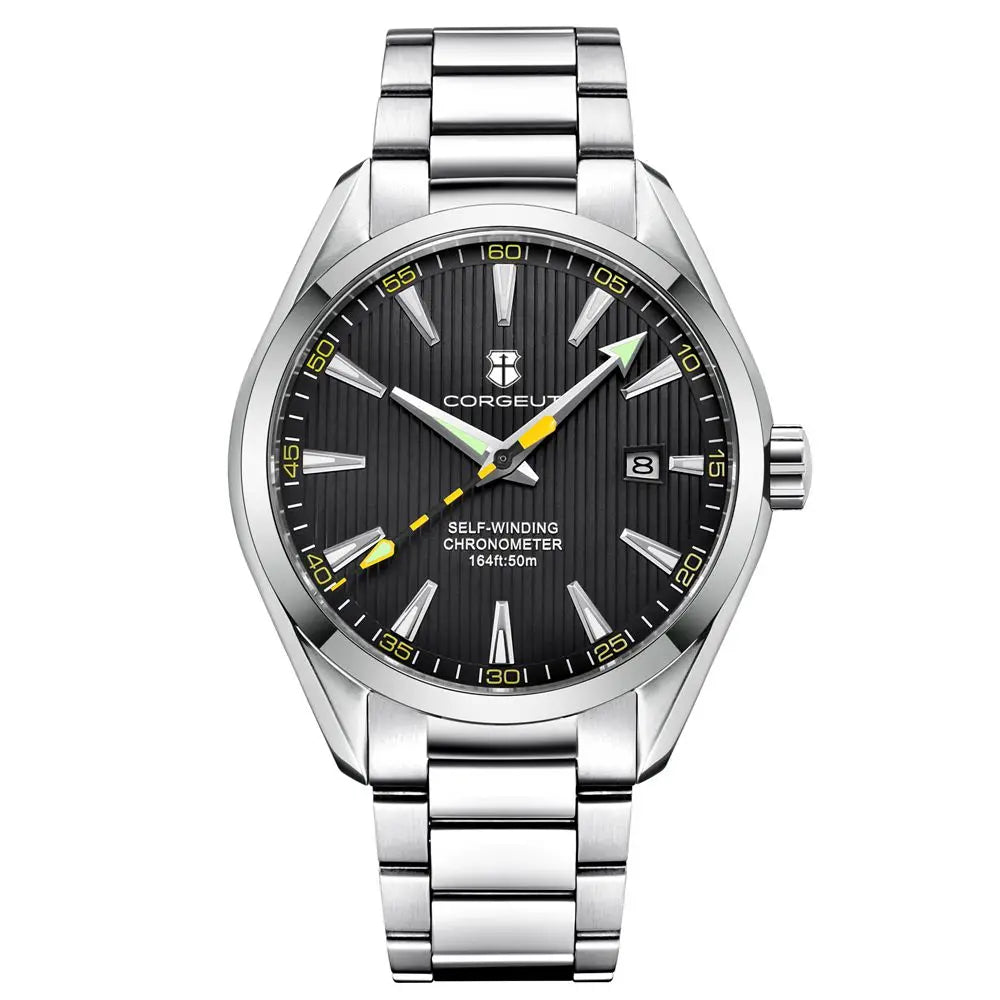 Luxury NH35 Corgeut Watch Men reloj hombre 41mm Sport Clock Automatic Mechanical Wristwatches Sapphire Steel Band Men's Watch