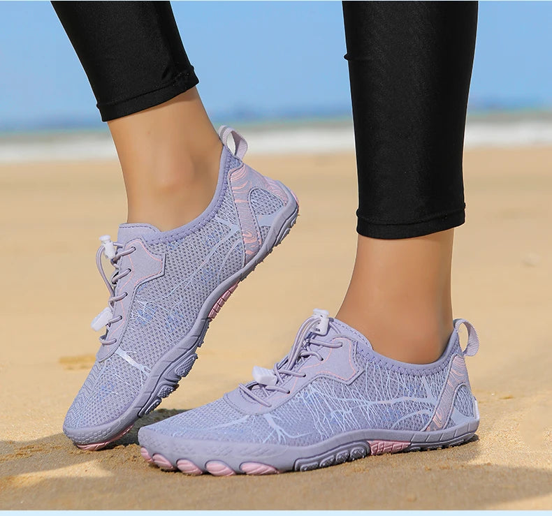 Sapatos Barefoot para Homem e Mulher, Calçado de Praia Outdoor de Secagem Rápida e Antiderrapante, Sapatos para Desportos Aquáticos e Fitness Indoor, Calçado Desportivo