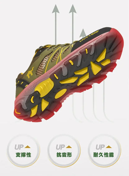 Men's Hiking Shoes Breathable Mesh Sports Summer Outdoor Wear-resistant Hiking and Hunting Tactical Shoes