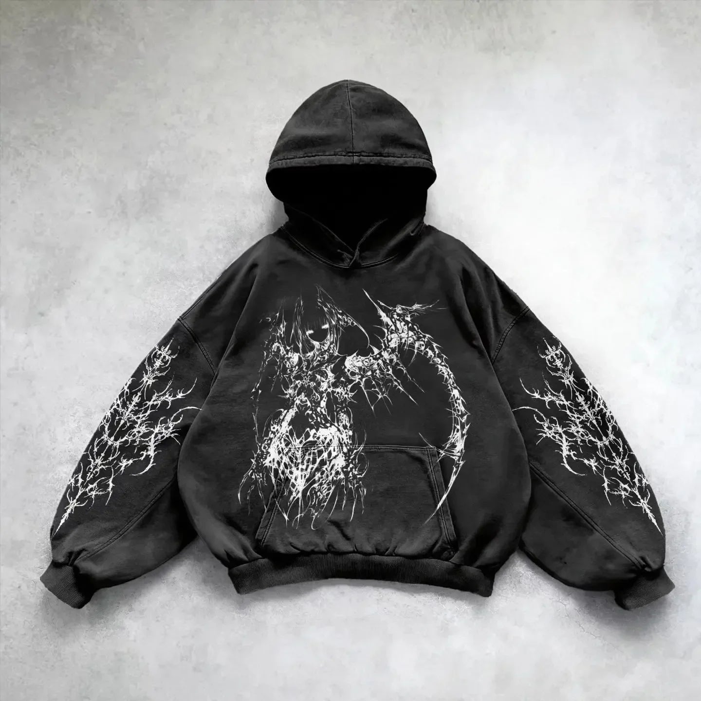 American Y2K New Hip Hop Trend Retro Hoodie Women Street Casual Loose Joker Vintage Sweatshirt Unisex Fleece Padded Warm Hoodie