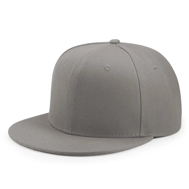 Partihandel 40 färger Justerbara platta snapback-kepsar med skärm Dam Mode Polyester Enfärgad basebollkeps Herr Hiphop Blank sportkeps