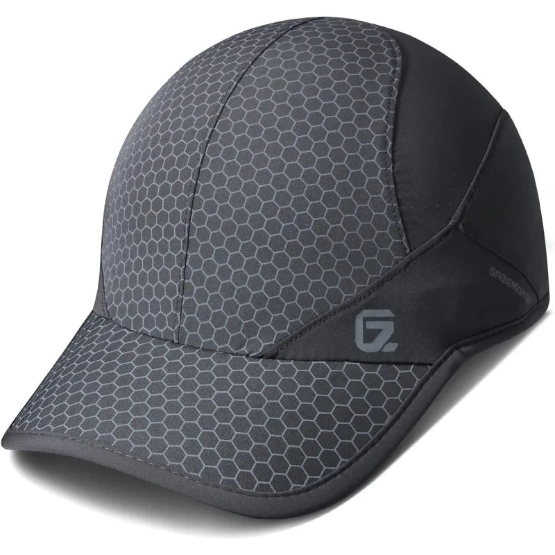 GADIEMKENSD Stretch Running Hat with Soft Brim, Quick Dry Baseball Cap Casual Breathable Adjustable Sun Protection Hats