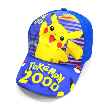 Kreslená bejzbalová čiapka s motívom Pokémona, čiapka s Pikachuom, nastaviteľná, Pokemon Cosplay, Hip Hop, pre deti, dievčatá, chlapcov, anime postavičky, hračky, darčeky pre deti