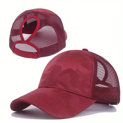 Baseballkepsar för kvinnor med hästsvans, vår- och sommarhattar i nät, löparhattar med snapback, justerbara hattar för kvinnor och flickor, utomhushattar med visir