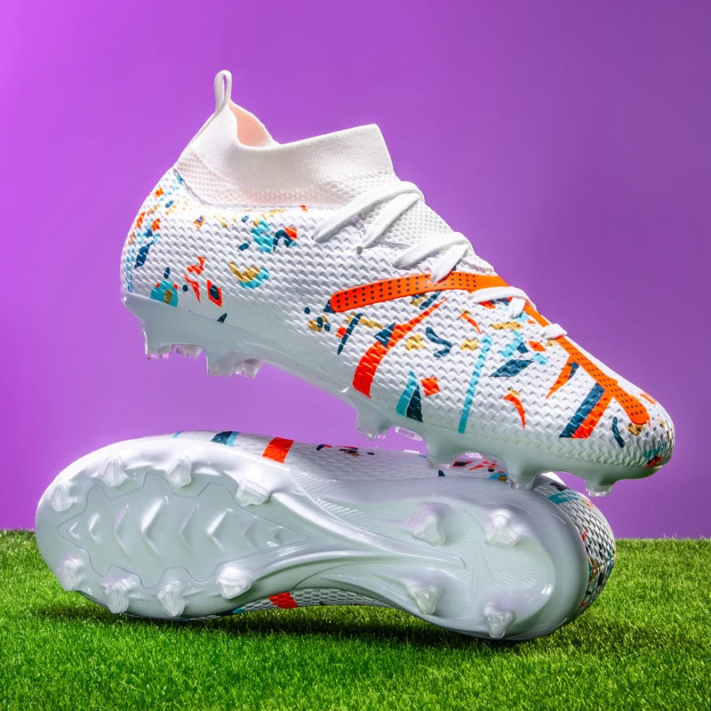 Nouvelles chaussures de football pour hommes, baskets de football pour terrain gazonné, chaussures de football d'extérieur, chaussures d'entraînement professionnelles, chaussures de sport antidérapantes, ultralégères,