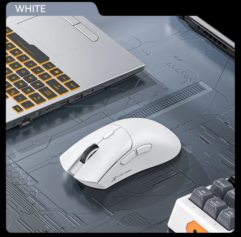 Attack Shark R1 brezžična miška Bluetooth za gaming, viralna miška, ki so jo ocenili vplivneži, senzor PAW3311, frekvenca odzivanja 1000Hz