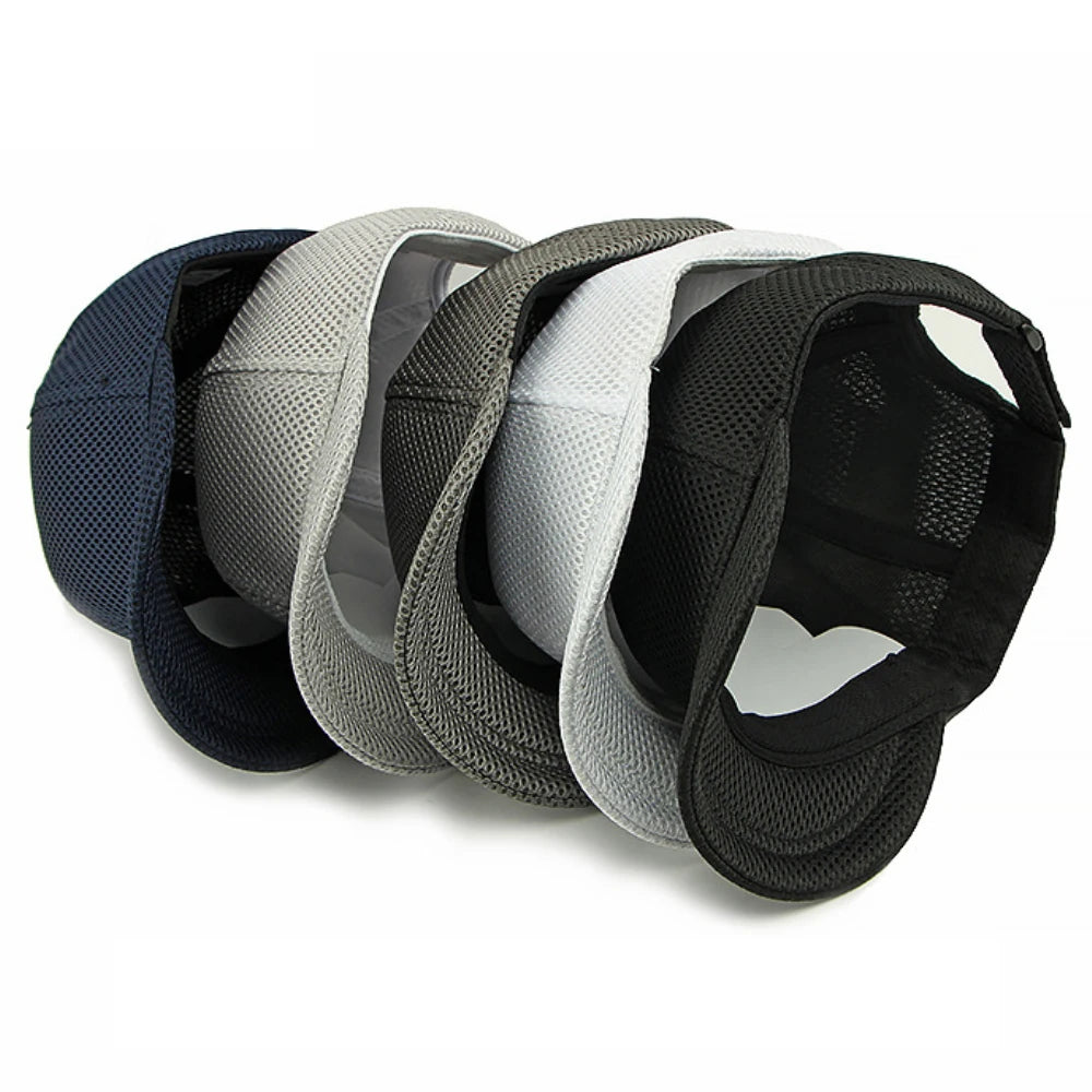 HT4828 5 cm Baseballkappe mit kurzer Krempe für Herren, 6-Panel-Baseballkappe, atmungsaktive Mesh-Trucker-Cap, Herren und Damen, einfarbig, schlichte Snapback-Cap