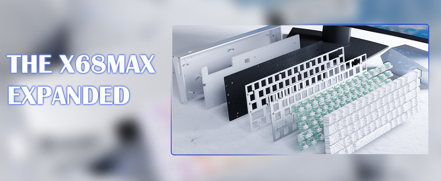 Teclado de aluminio ATTACK SHARK X68MAX HE Rapid Trigger con interruptores magnéticos 60% con cable, teclado magnético 8KHz con precisión RT de 0.005mm